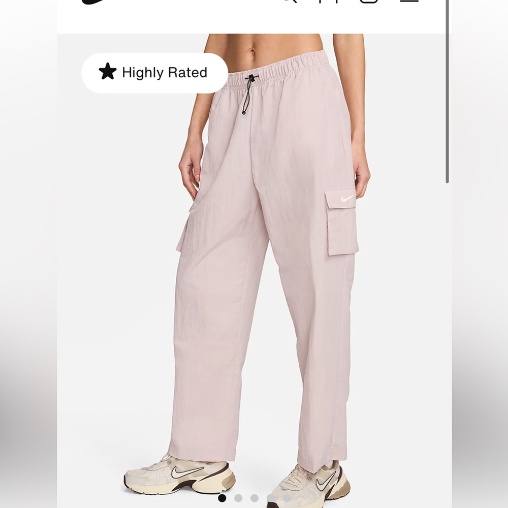 Nike high rise woven cargo pants